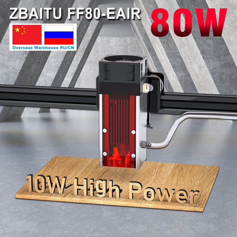 Load image into Gallery viewer, ZBAITU FF80-EAIR 10W laser module head/32-bit MCU control board