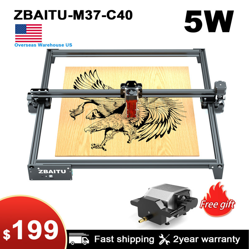 Load image into Gallery viewer, ZBAITU M37-C80 Desktop Laser Engraving and Cutting Machine