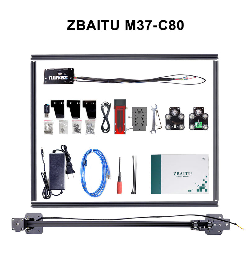 Load image into Gallery viewer, ZBAITU M37-C80 Desktop Laser Engraving and Cutting Machine