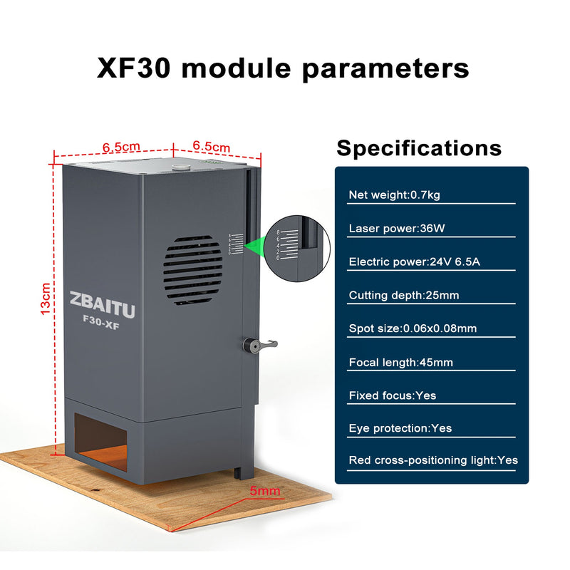 Load image into Gallery viewer, ZBAITU XF30 36W laser module
