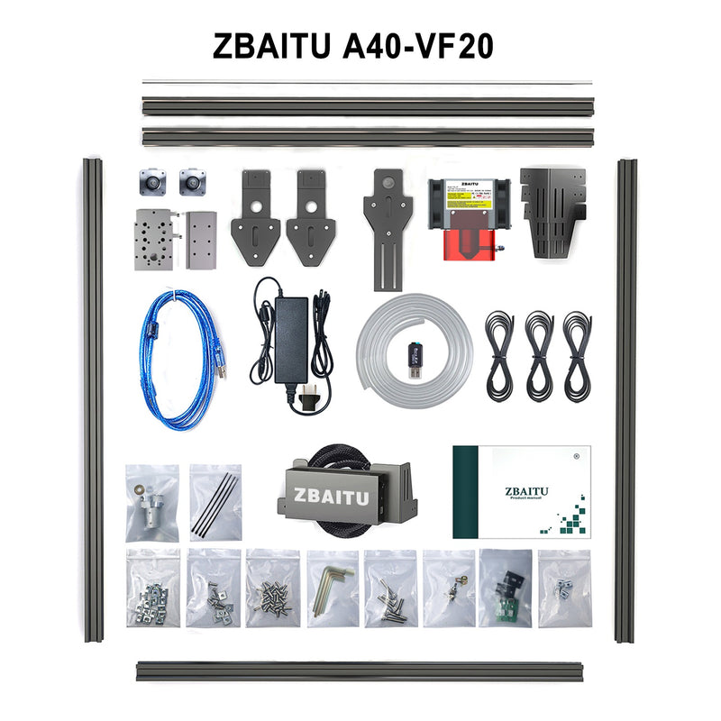 Load image into Gallery viewer, ZBAITU A40-VF20 Desktop Laser Engraving and Cutting Machine