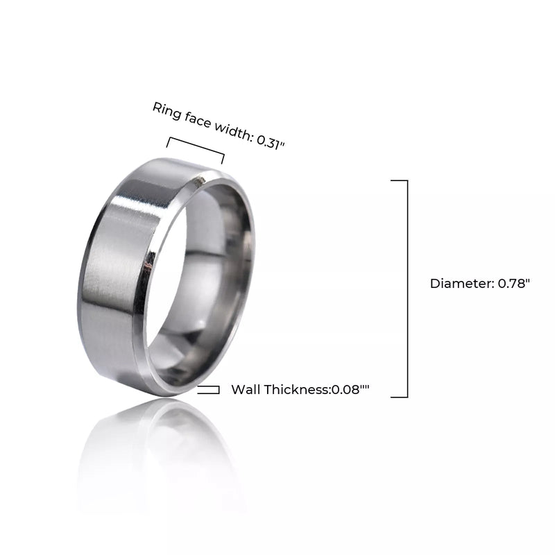 Load image into Gallery viewer, Stainless Steel Ring (10pcs) - ZBAITU