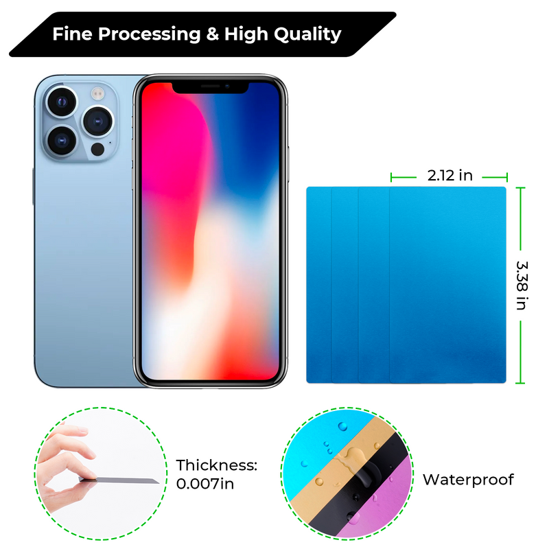 Load image into Gallery viewer, Blue Metal Business Cards (60pcs) - ZBAITU