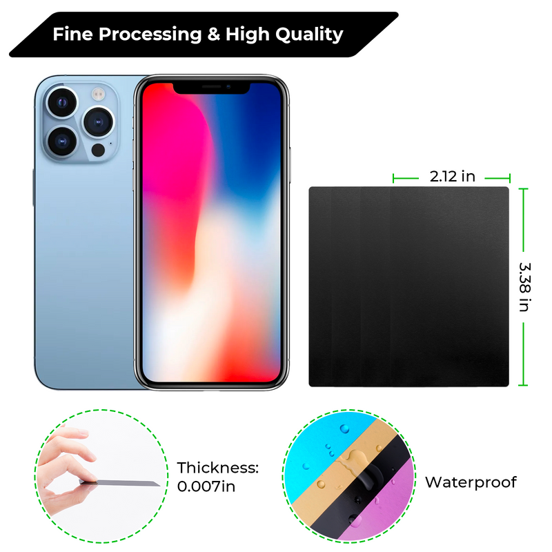 Load image into Gallery viewer, Black Metal Business Cards (60pcs) - ZBAITU