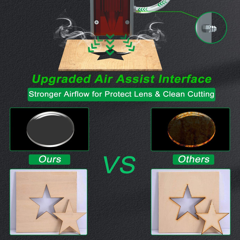 Load image into Gallery viewer, ZBAITU Laser Engraving Machine Large Frame CNC DIY, 80W 81X46cm Laser Printing, Cutting 10mm Wood - ZBAITU