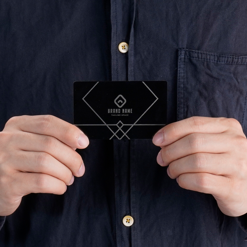 Load image into Gallery viewer, Black Metal Business Cards (60pcs) - ZBAITU