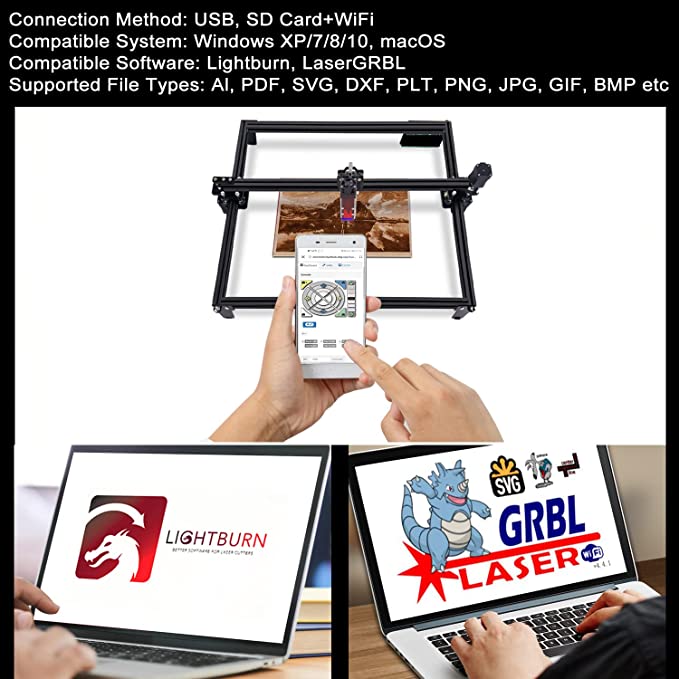 Load image into Gallery viewer, ZBAITU Laser Engraving Machine 37X37CM, 5W - ZBAITU