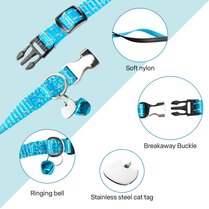 Load image into Gallery viewer, Cat Collar Set (4pcs) - ZBAITU