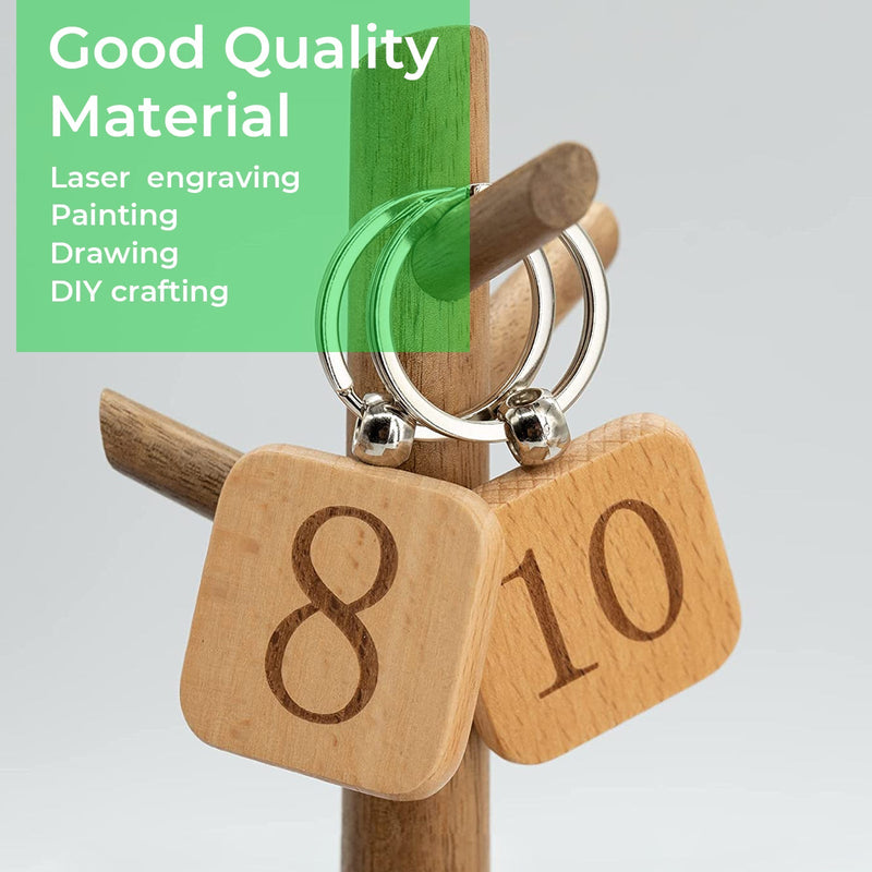 Load image into Gallery viewer, Wooden Keychain Bundle (90pcs) - ZBAITU