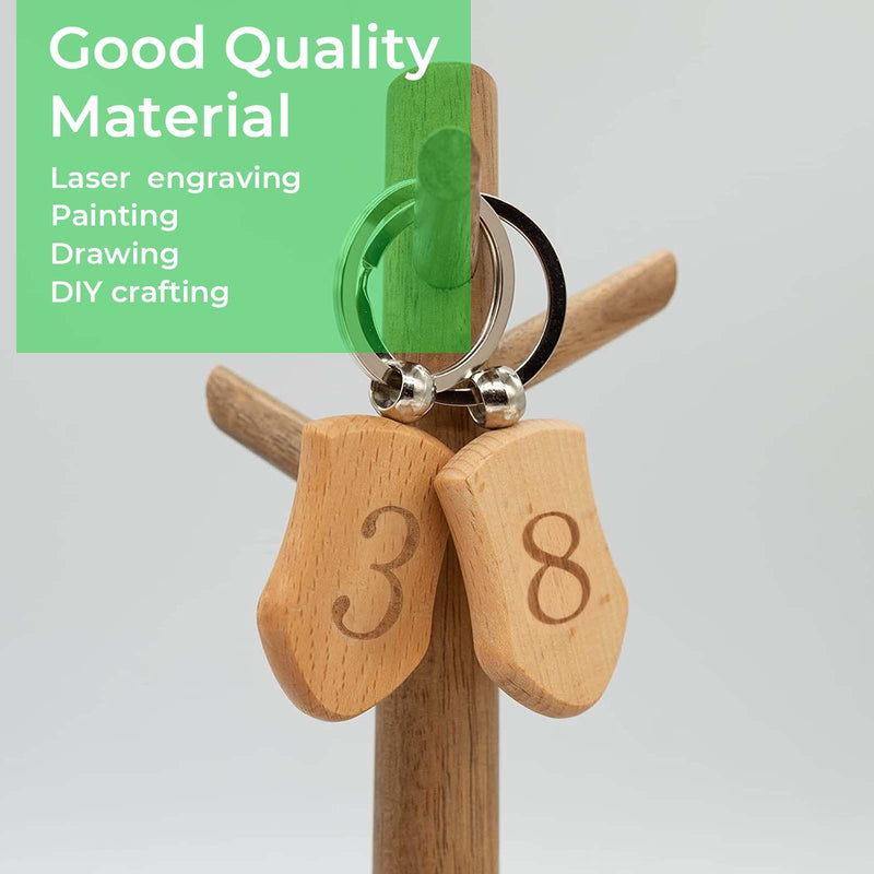 Load image into Gallery viewer, Wooden Keychain Bundle (90pcs) - ZBAITU