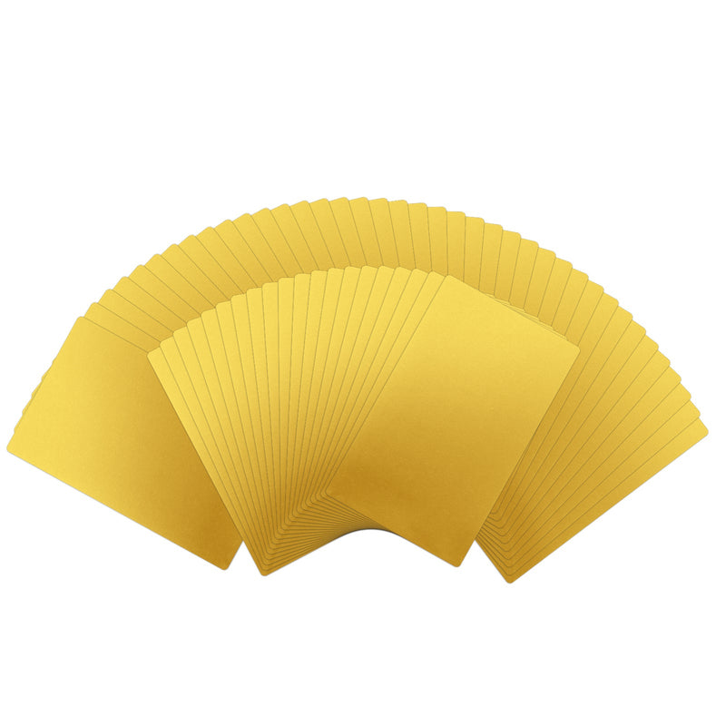 Load image into Gallery viewer, Deep Gold Metal Business Cards (60pcs) - ZBAITU