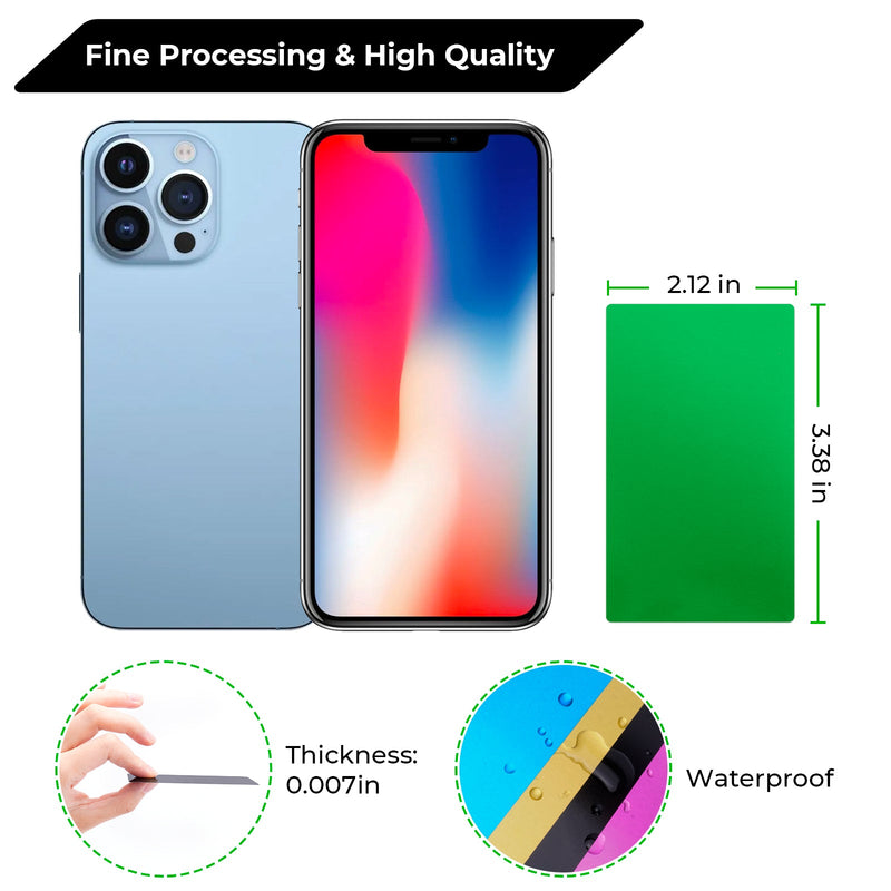 Load image into Gallery viewer, Green Metal Business Cards (60pcs) - ZBAITU