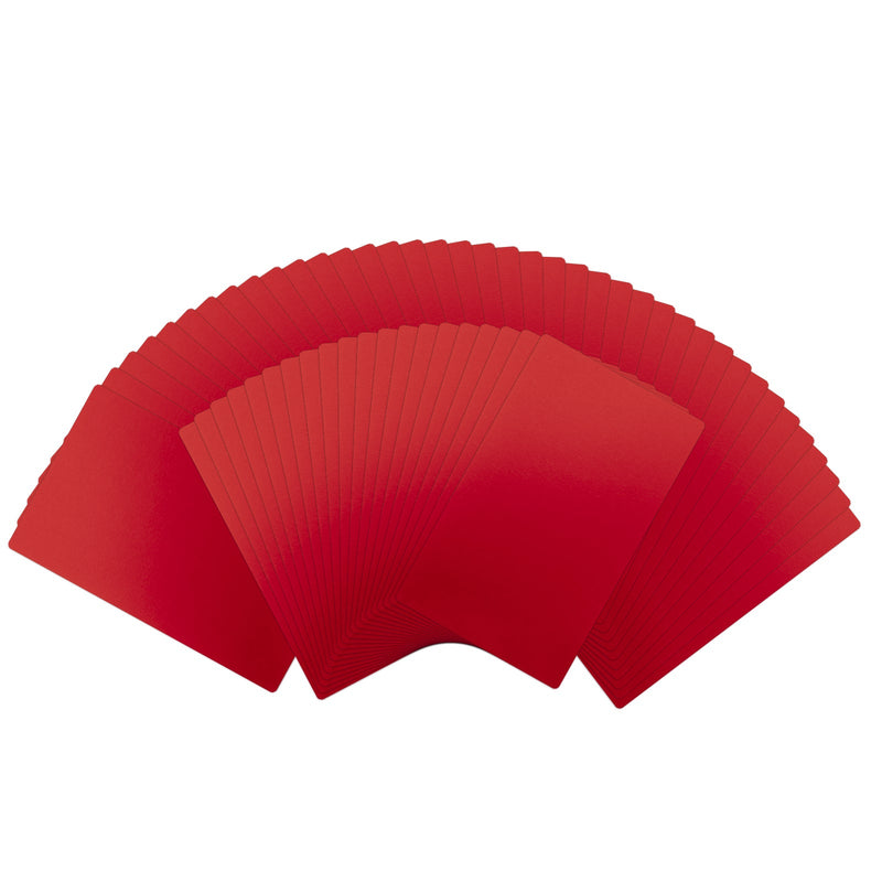 Load image into Gallery viewer, Red Metal Business Cards (60pcs) - ZBAITU