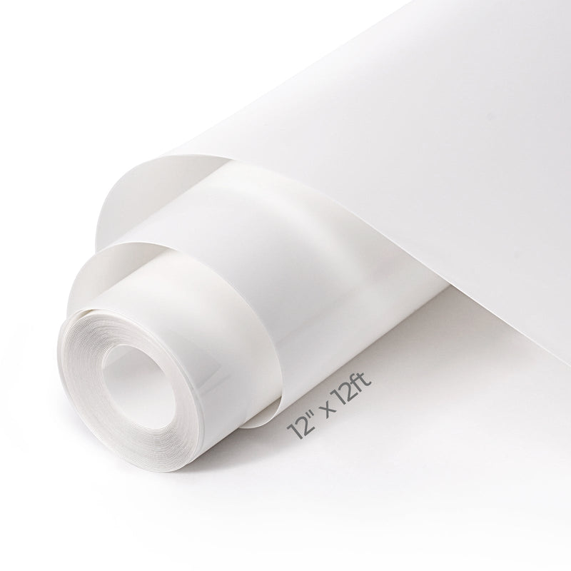 Load image into Gallery viewer, 12ft White PU Heat Transfer Vinyl - ZBAITU