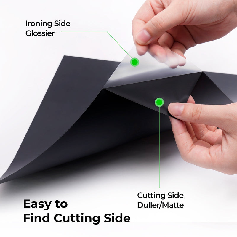 Load image into Gallery viewer, 12ft Black PU Heat Transfer Vinyl - ZBAITU