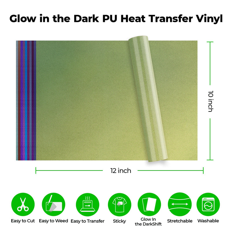 Load image into Gallery viewer, Chameleon PU Heat Transfer Vinyl (10pcs) - ZBAITU