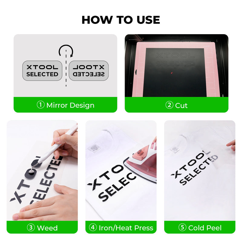 Load image into Gallery viewer, Glow in the Dark PU Heat Transfer Vinyl (6pcs) - ZBAITU