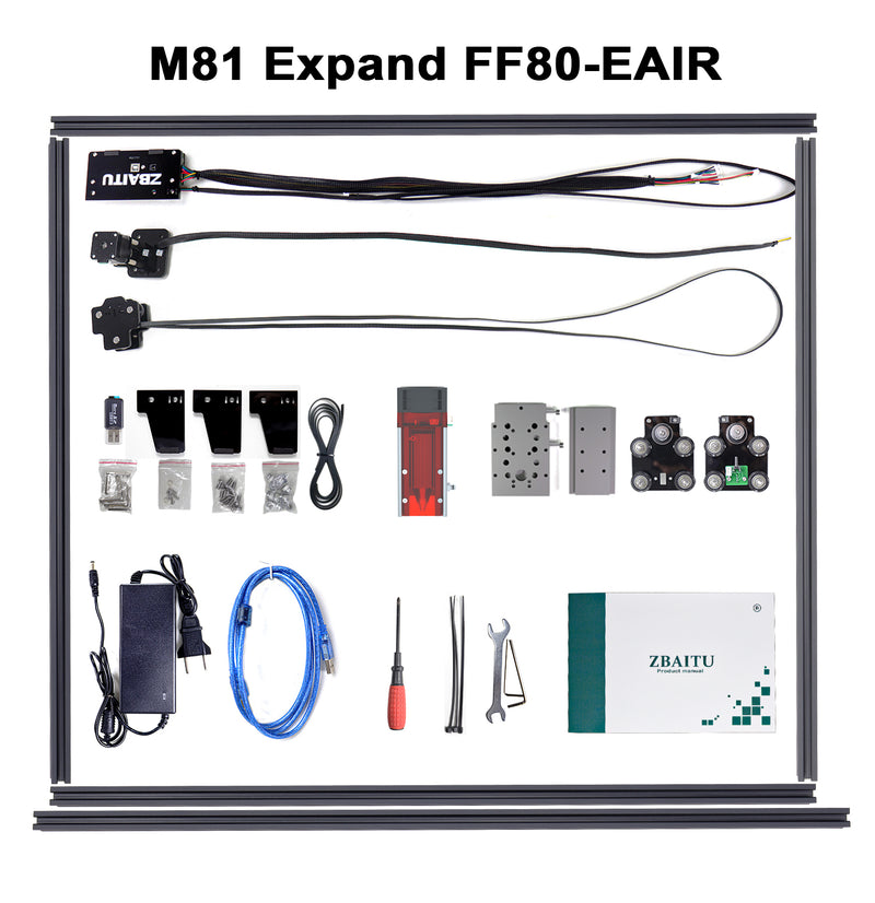 Load image into Gallery viewer, ZBAITU M81 80x80cm Engrave Area CNC Laser Engraver Machine With Air Assisted 80/100W Laser Module Head Engraving Cutting Machine - ZBAITU