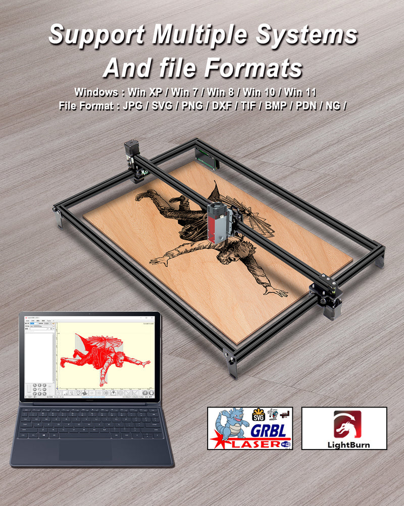 Load image into Gallery viewer, ZBAITU C80-EAIR laser engraving machine 81X46CM 10w laser module head with air assist - ZBAITU