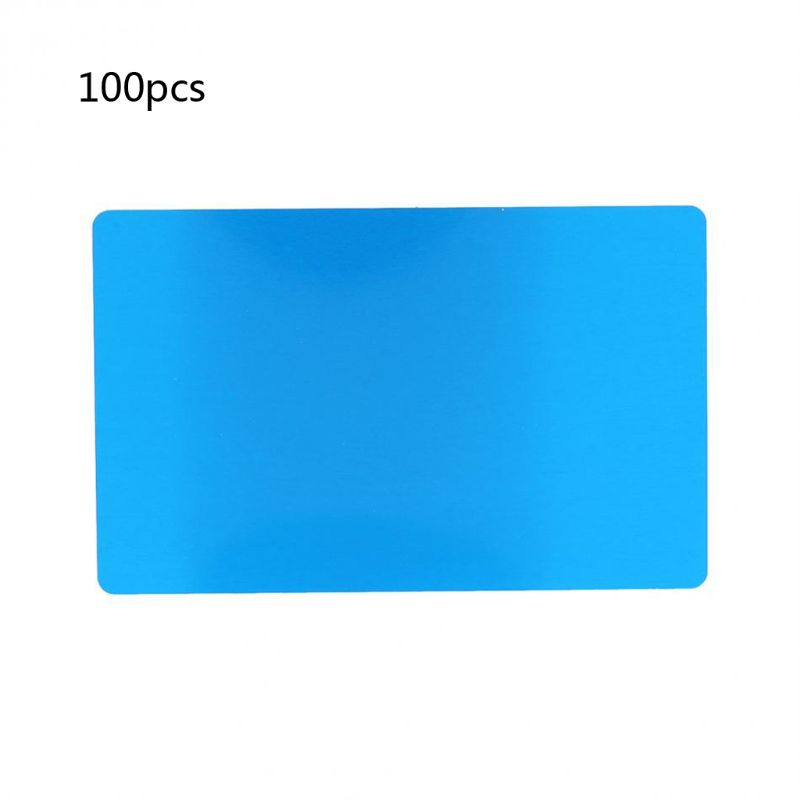 Load image into Gallery viewer, 90-100 Pcs/Set Portable Metal Business Card Aluminum Blank Laser Engraving Cards Special Logo Printing Office Supplies - ZBAITU