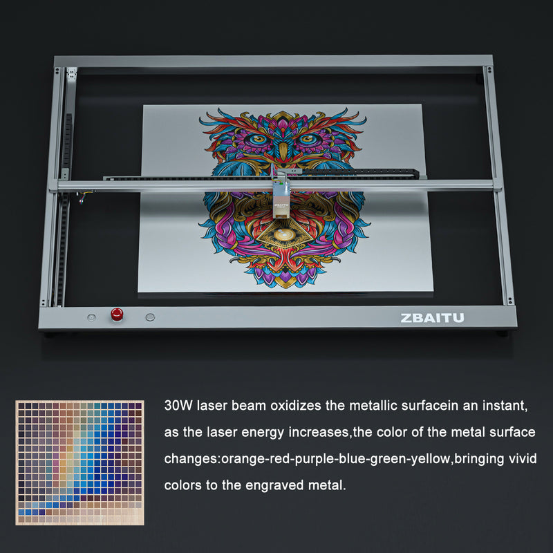 Load image into Gallery viewer, ZBAITU S60 22W/36W 60×80CM large size laser engraving and cutting machine
