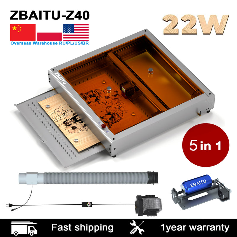 Load image into Gallery viewer, ZBAITU Z40 New Product 4 in 1 Laser Cutting and Engraving Machine
