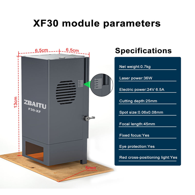 Load image into Gallery viewer, ZBAITU XF30 36W laser module
