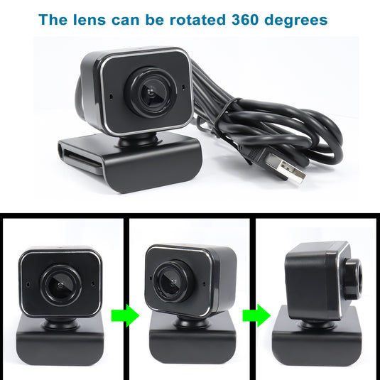 ZBAITU USB 2.0 Full HD 1080 Webcam with Mic Camera and Stand