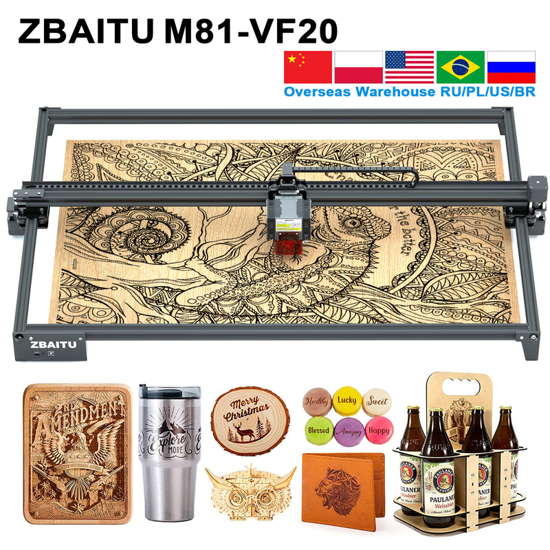 Load image into Gallery viewer, ZBAITU M81-VF20 Laser Engraving Machine （81×46CM）
