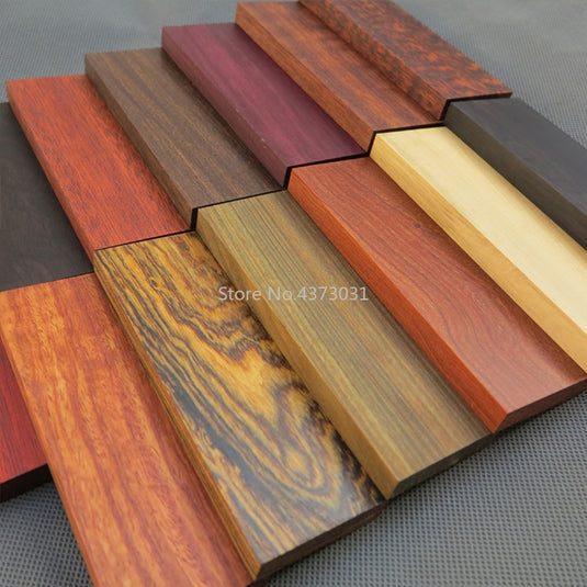 1piece DIY knife handle material Various kinds of wood for handicraft materials 120x40x10mm - ZBAITU