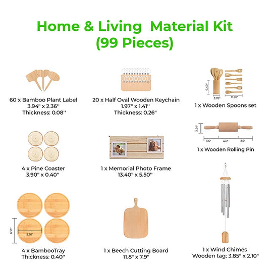 Home & Living  Material Kit (99pcs) - ZBAITU