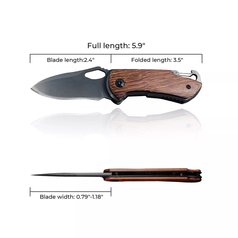 Load image into Gallery viewer, Wooden Folding Knives (1pcs) - ZBAITU
