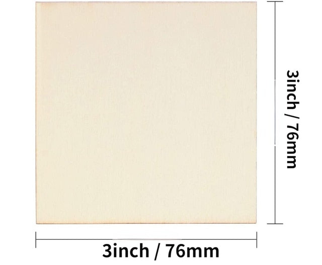 갤러리 뷰어에 이미지 로드, 30pcs Blank Wood Squares Pieces Unfinished Round Corner Square Wooden Cutouts for DIY Arts Craft Project Laser Engraving Carving - ZBAITU
