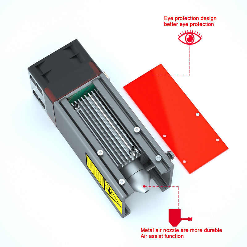 Load image into Gallery viewer, ZBAITU C80-EAIR 10W laser module with built-in air-assisted laser head - ZBAITU
