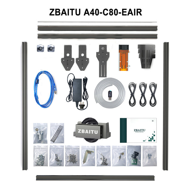 Load image into Gallery viewer, ZBAITU Laser Engraving Machine 40X40CM, 40W/80W Laser Module - ZBAITU
