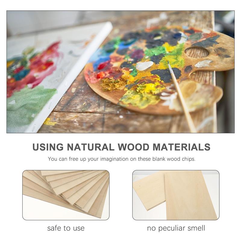 Load image into Gallery viewer, 5/10Pcs Basswood Plywood DIY Pyrography Supplies Unfinished Wood Piece Craft For DIY House Ship Airplane Model Craft Material - ZBAITU
