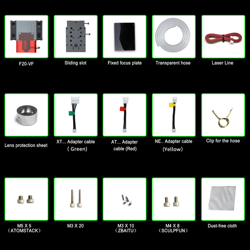 Load image into Gallery viewer, ZBAITU VF20 22W high power dual fan laser module
