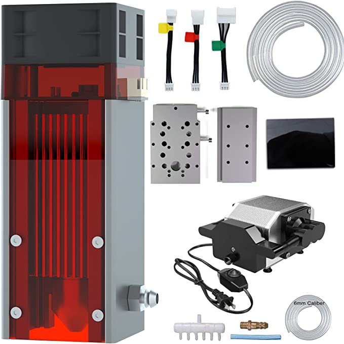 갤러리 뷰어에 이미지 로드, ZBAITU C80-EAIR 10W laser module with built-in air-assisted laser head - ZBAITU
