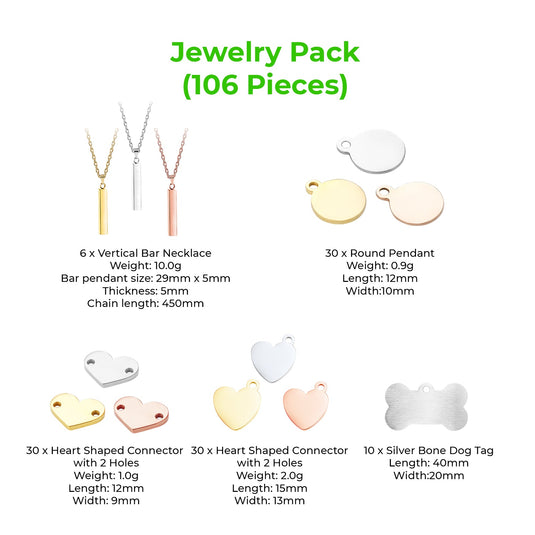 Jewelry Pack (106pcs) - ZBAITU