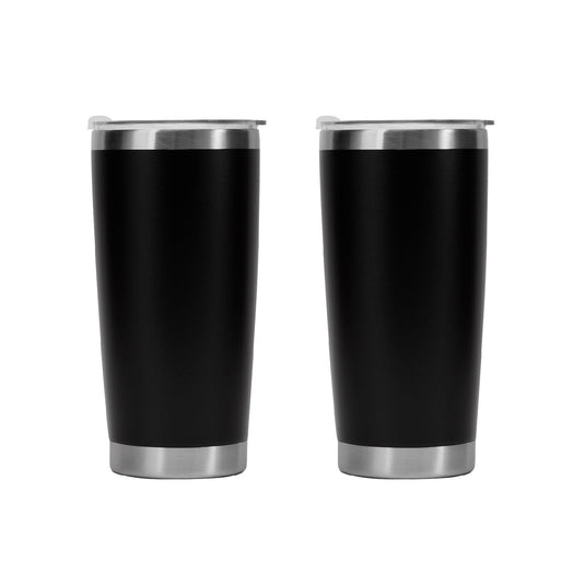 Black Stainless Steel Mug (2pcs) - ZBAITU