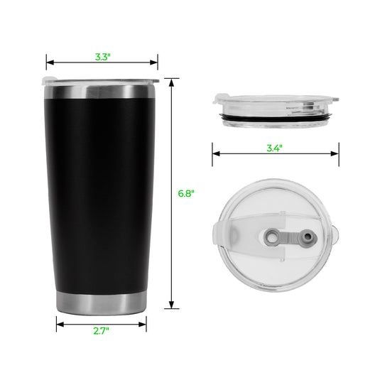 Black Stainless Steel Mug (2pcs) - ZBAITU