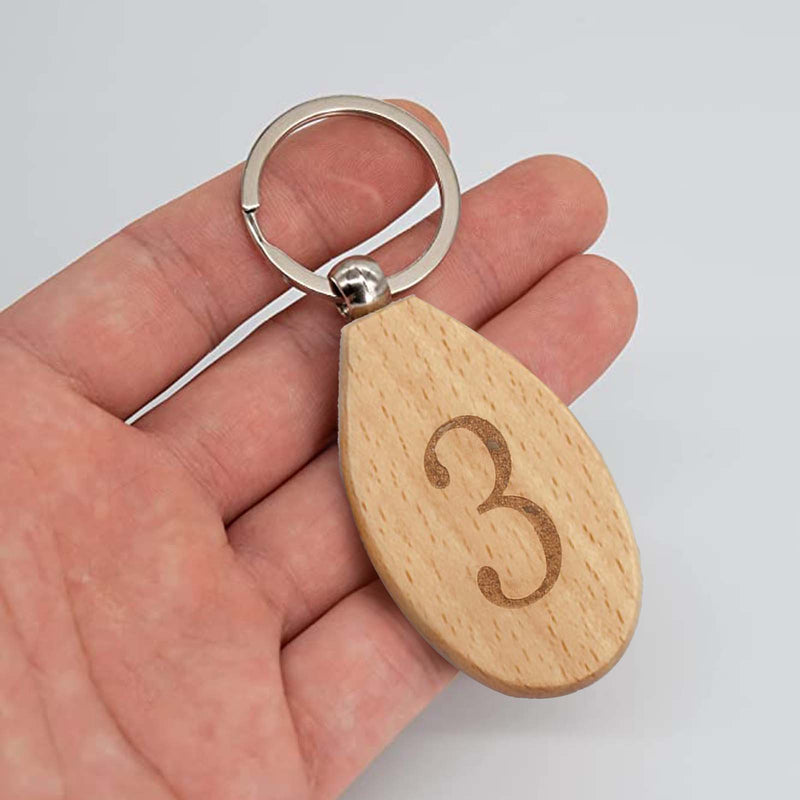 Load image into Gallery viewer, Wooden Keychain Bundle (90pcs） - ZBAITU
