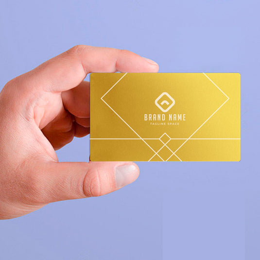 Deep Gold Metal Business Cards (60pcs) - ZBAITU