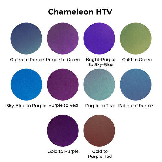 Chameleon PU Heat Transfer Vinyl (10pcs) - ZBAITU