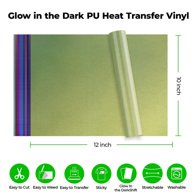 Load image into Gallery viewer, Chameleon PU Heat Transfer Vinyl (10pcs) - ZBAITU
