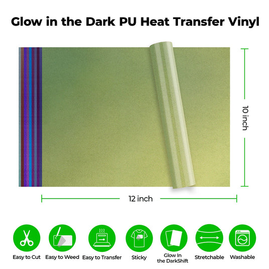 Chameleon PU Heat Transfer Vinyl (10pcs) - ZBAITU