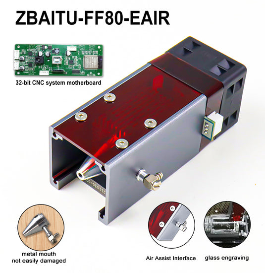 ZBAITU FF80-EAIR 10W laser module head/32-bit MCU control board - ZBAITU