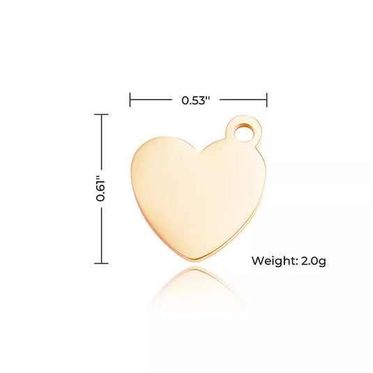 [Pre-order] Heart-Shaped Pendant (30pcs) - ZBAITU