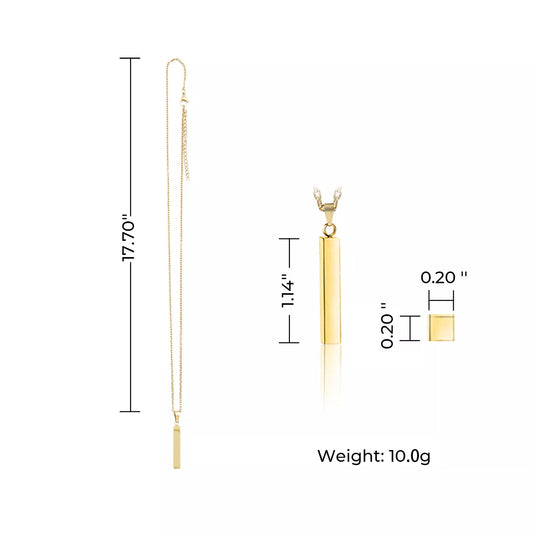 [Pre-order] Vertical Bar Necklace (6pcs) - ZBAITU