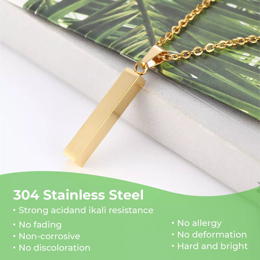 [Pre-order] Vertical Bar Necklace (6pcs) - ZBAITU